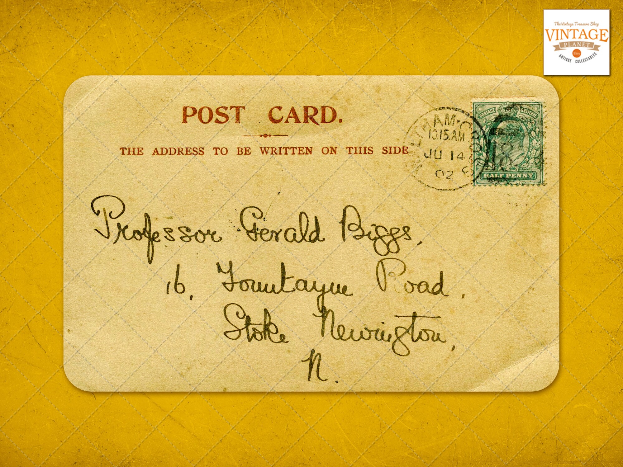 Handwritten Vintage Postcards Set of 10 Digital Antique Printable ...
