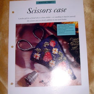 Needlecarft Schere RS Stickerei Muster Blatt