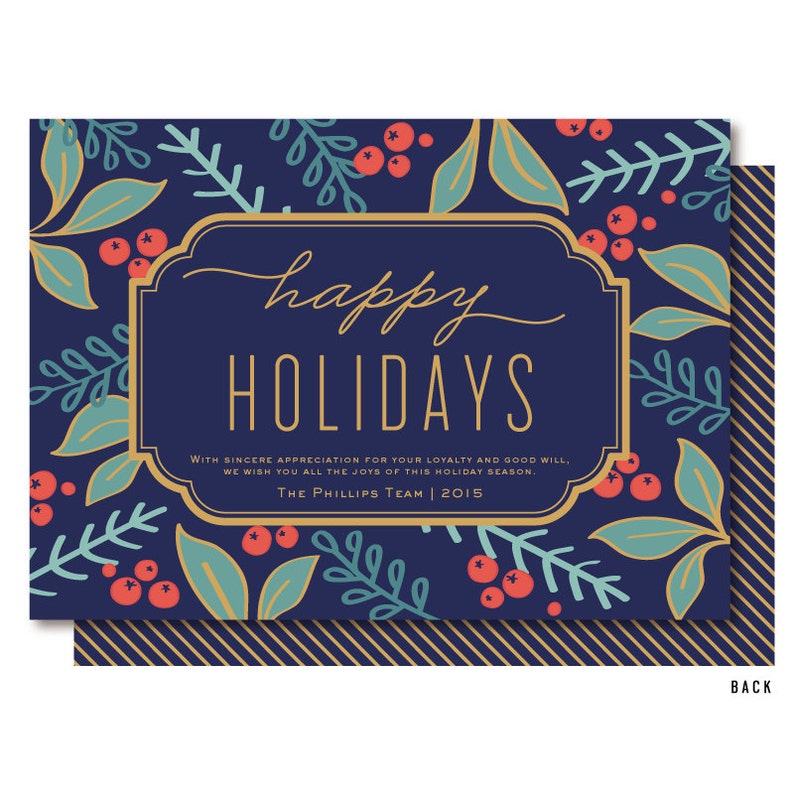 Corporate Holiday Cards Business Holiday Cards Business - Etsy