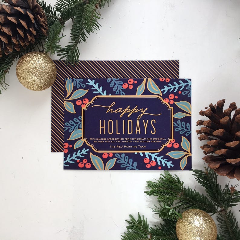 Corporate Holiday Cards Business Holiday Cards Business - Etsy