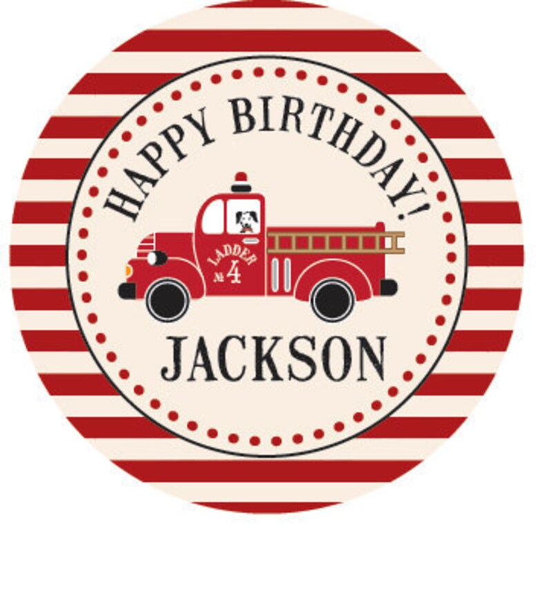 Vintage Fire Truck Photo Birthday Invitations, Fireman Birthday Invitation, Printable or Printed image 3