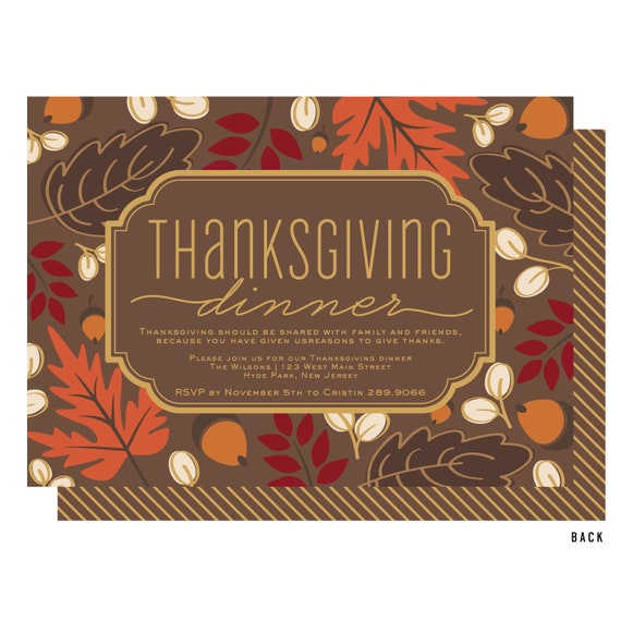 thanksgiving dinner invitations friendsgiving dinner fall etsy thanksgiving party invitations