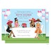 African American Bridal Shower, Big Hat Ladies Champagne Brunch Garden Party Invitation