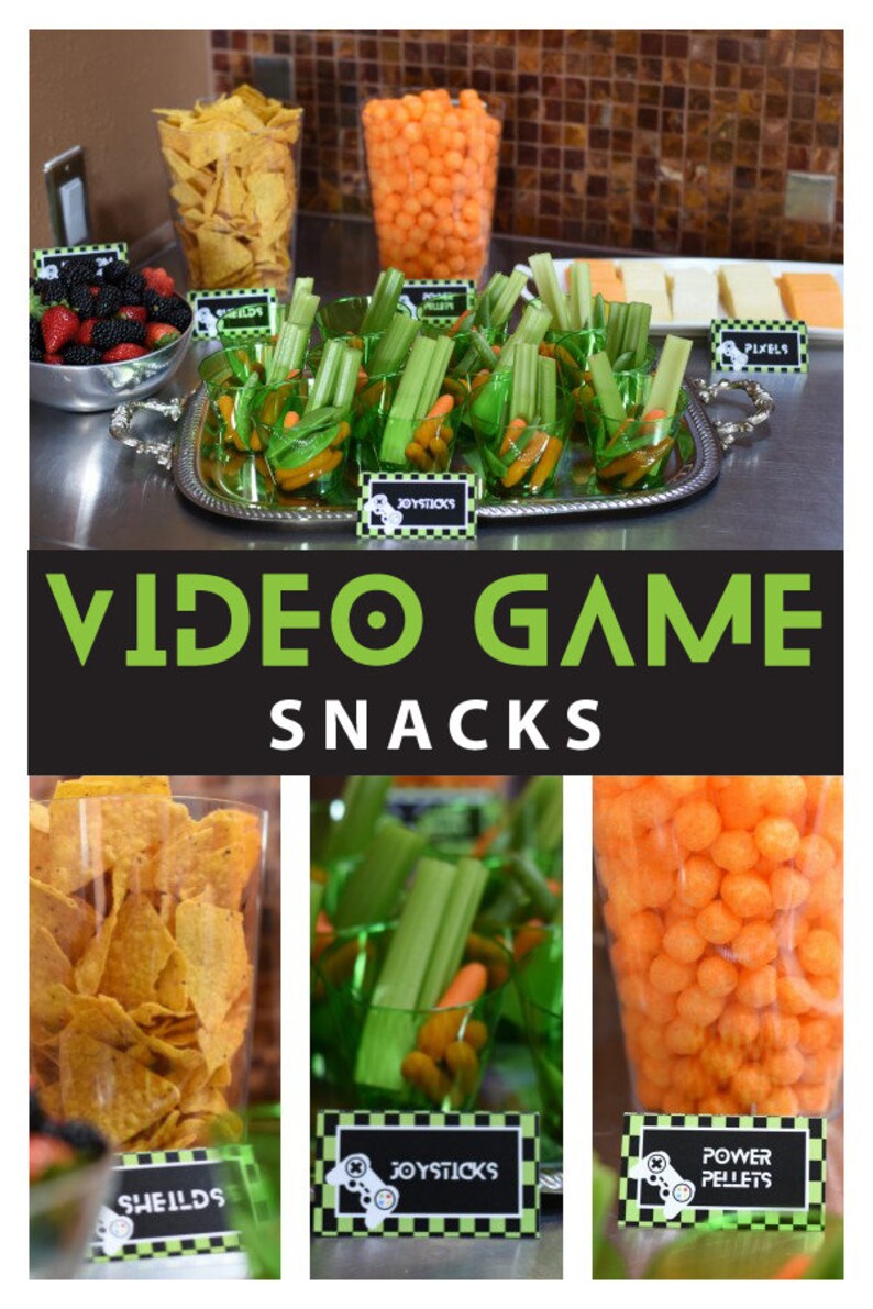 INSTANT DOWNLOAD Video Game Birthday Party Package Perfect Etsy