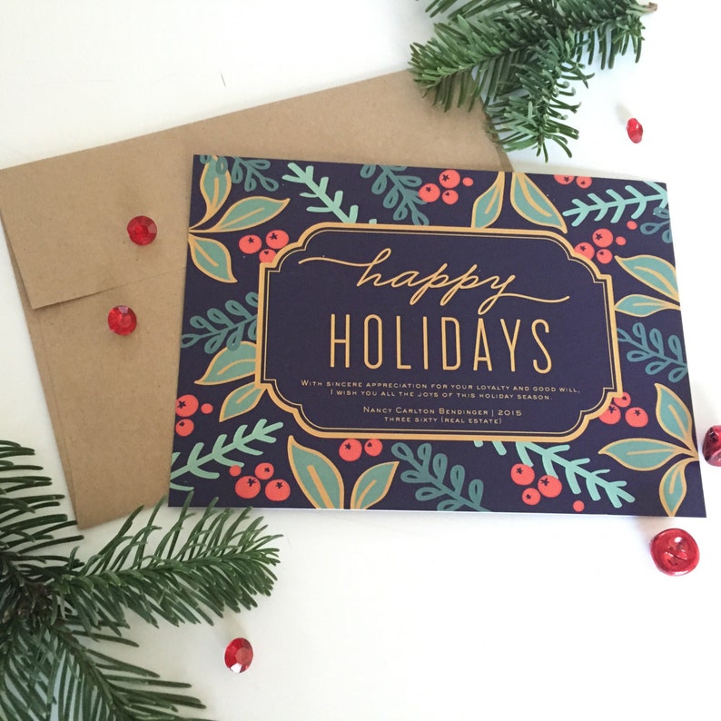 Corporate Holiday Cards Business Holiday Cards Business - Etsy