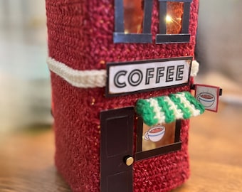 PATTERN PDF Coffee Shop Crochet Book Nook