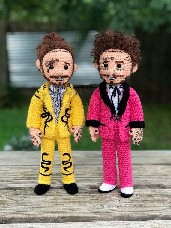 post malone crochet doll