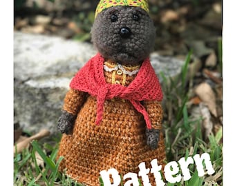 PATTERN PDF Mama Otter Crochet doll PATTERN Christmas Decoration