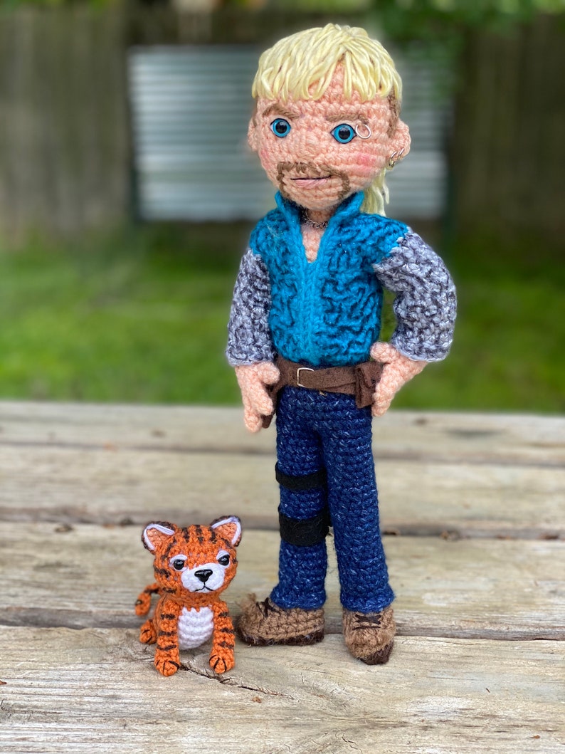 PATTERN PDF Exotic Tiger Man Joe Crochet Amigurumi Crochet Doll Pattern image 3