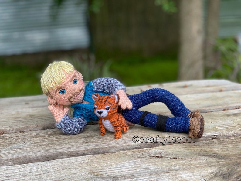 PATTERN PDF Exotic Tiger Man Joe Crochet Amigurumi Crochet Doll Pattern image 5