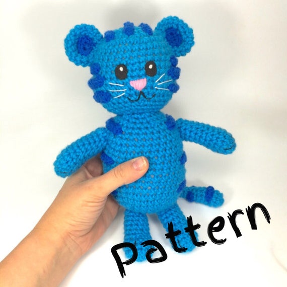 blue tiger stuffed animal