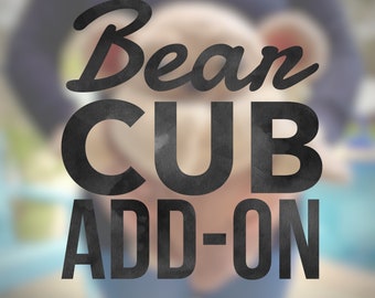 PATTERN PDF Add On Bear Cub - Ears ONLY Amigurumi Crochet doll Pattern
