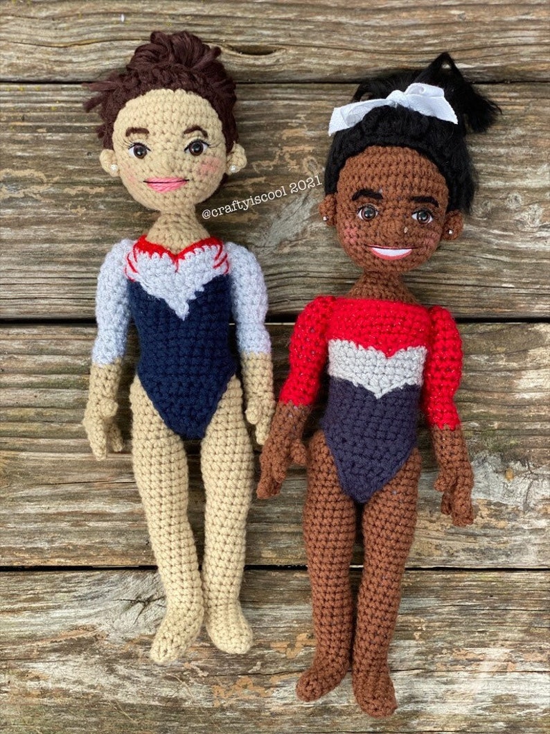 Modèle de crochet de poupée Amigurumi gymnaste image 1