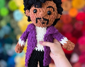 PATTERN PDF Purple Prince Doll Chunky Amigurumi Crochet Pattern