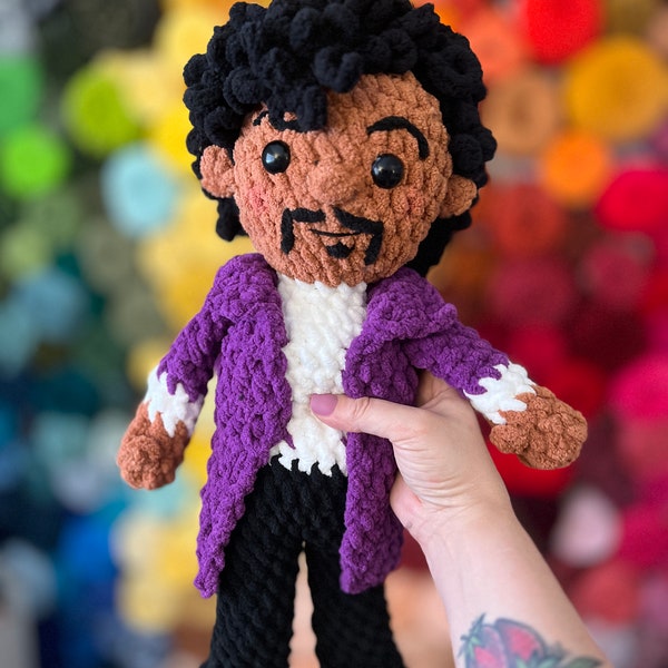 PATTERN PDF Purple Prince Doll Chunky Amigurumi Crochet Pattern