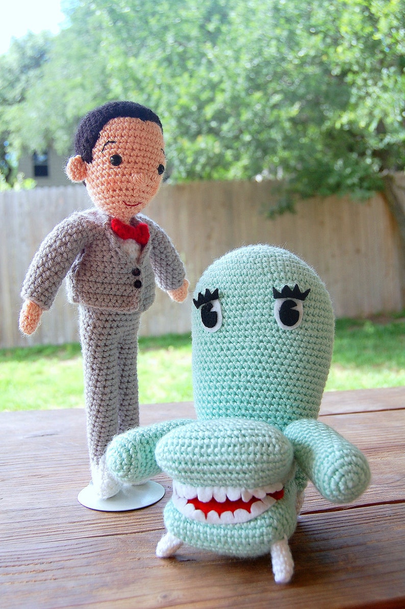 PATTERN PDFs Pee-wee and Friends Pee-wee's Playhouse Crochet doll dolls Amigurumi Crochet Doll Pattern Set 5 patterns image 2