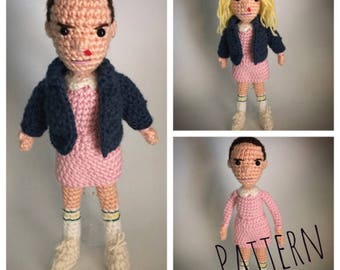 PATTERN PDF Stranger to 80s Things Amigurumi Crochet Doll Crochet doll Pattern