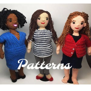 PATTERN PDFs Curvy Girl Choose Your Own Amigurumi Crochet Doll Pattern