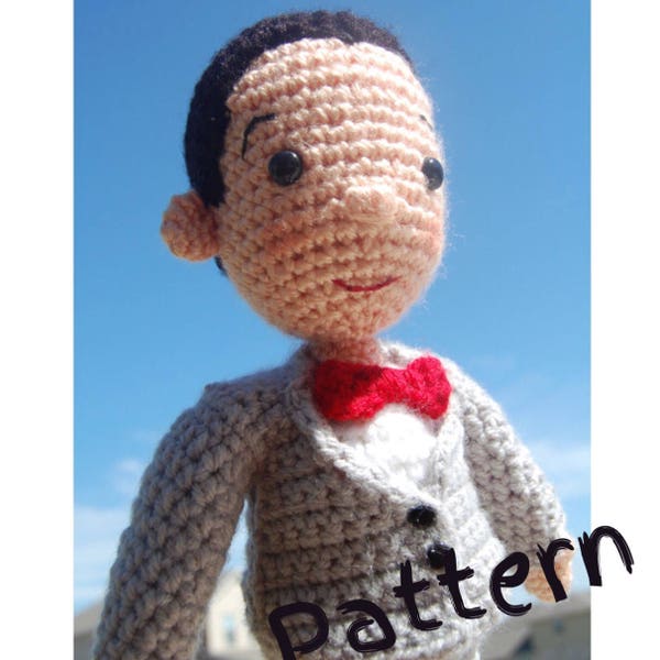 PATTERN PDF Pee-wee Herman Crochet doll Amigurumi Crochet Doll Pattern