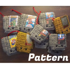 PATTERN PDF Retro Video game Cartridge Crochet PATTERN Christmas Ornament