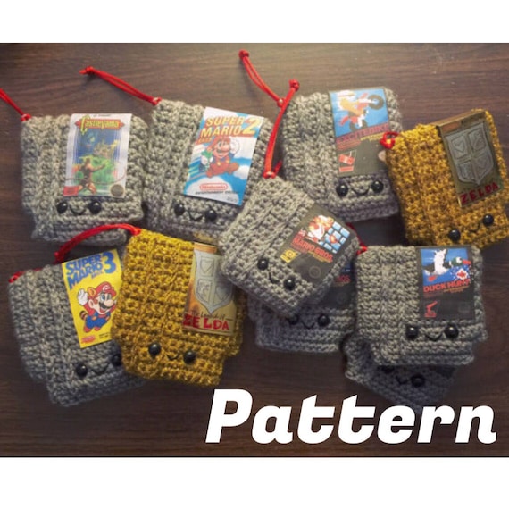 PDF Retro Video game Cartridge Crochet PATTERN Christmas Etsy