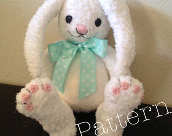 PATTERN PDF Big Bunny Buddy Crochet doll PATTERN Plush Amigurumi for Easter