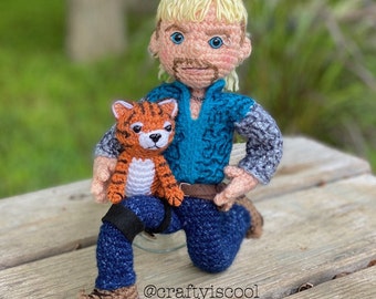 PATTERN PDF Exotic Tiger Man Joe Crochet Amigurumi Crochet Doll Pattern