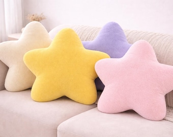 Almohada de peluche con forma de estrella