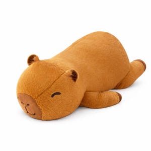 Almohada de peluche con forma de animal acostado Capybara