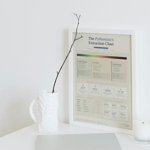 Python Espresso Extraction Chart — Coffee Poster for Developers, Funny Coder Gift, Home Office Wall Art, Digital Download image 6