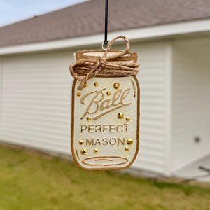 Mason Jar Freshie • Western Glitter Car Air Freshener • Gifts for her