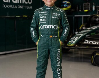 Tuta da corsa di Formula 1 personalizzata: tuta da kart personalizzata con guanti e passamontagna