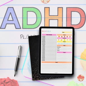 Planificador para niños con TDAH, apoyo a las funciones ejecutivas, herramientas para personas neurodivergentes (descarga digital) PDF para iPad