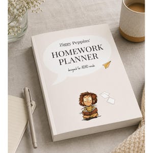 Planificateur de devoirs pour les étudiants sur le TDAH | Plus de 500 agendas scolaires imprimables | Journal d'étude des étudiants | Planificateur de fonctions exécutives | Ziggy Peppins