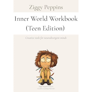 Neurodivergent Teen Inner World Workbook, ADHD Reflection Journal (Digital Download)