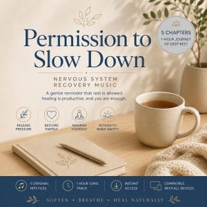 Nervensystem Erholung Musik | Burnout Relief Meditation, Ruhen ohne Schuldgefühle (MP3 Download)