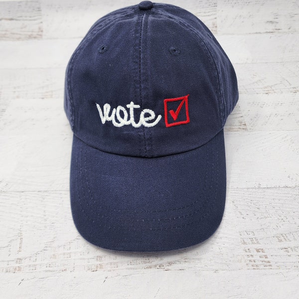 Vote Hat Embroidered Vote Baseball Cap for Voters Election Season Hat for Voters Patriotic Fashion for Men and Women Poll Worker Ball Cap