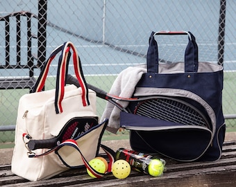 Personalized Pickleball Bag Custom Embroidered Sports Bag Monogram Organizer Gift for Pickleball Player Storage Tote Pickleball Racket Bag