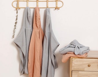 Custom Beach Poncho Embroidered Vacation Towel Kids Embroidered Wrap for Pool Hooded Rabbit Bath Towel for Baby Personalized Muslin Poncho