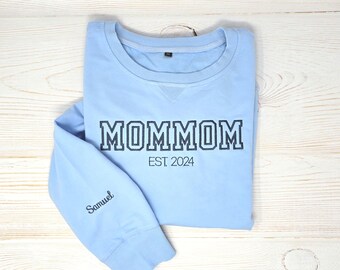 Grandma to Be Gift Custom Grandmother Sweatshirt Baby Shower Gift Mothers Day MomMom Announcement Pregnancy Reveal First Time Nana Gift