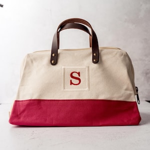 Personalized Tool Bag Housewarming Gift First Apartment Essential Storage Organizer Canvas Tote Monogrammed Initial Holder Utility Practical