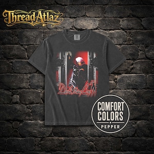 Devil May Cry T-Shirt – Retro Y2K Video Game Tee, Gothic Streetwear
