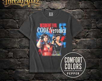 Claire Redfield Resident Evil Code Veronica Graphic T-Shirt | Vintage Gamer Shirt | Retro Streetwear | Unisex Fan Gift | Cotton Tee