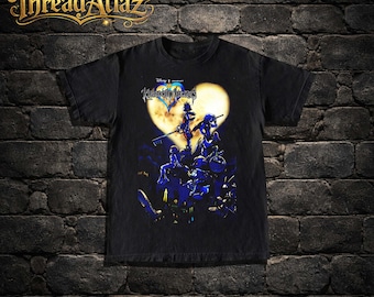 Kingdom Hearts Inspired T-Shirt, Anime RPG Gamer Tee, Fan Art Design