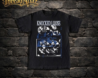 T-shirt ample Knocked - Chemise musique en métal - Une nuance de bleu différente - Chemise Laugh Tracks - Merchandising ample Knocked - Vêtements rocker unisexe
