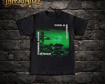 Type O Negative Band T-Shirt, World Coming Down, 90s Retro Metal Music Merch Shirt