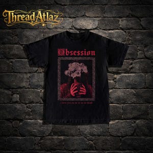Vintage OBSESSION Film-T-Shirt, T-Shirt mit grimmiger Nikki-Grafik, Gothic-Horror-T-Shirt