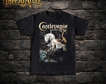 Alucard Castlevania Symphonie de la nuit | T-shirt graphique | chemise gamer vintage | Streetwear fantaisie sombre | Cadeau de fan unisexe | T-shirt en coton