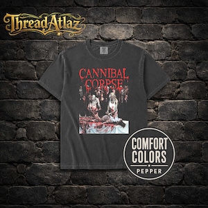 Camiseta Cannibal Corpse, merchandising de banda de death metal, camiseta unisex retro informal de los 90
