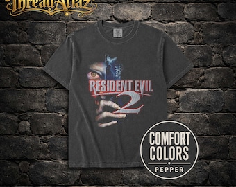 Resident Evil 2 PS2 Tee - 2000s Vintage Horror Game Shirt